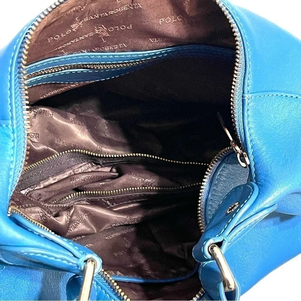 Polo Santa Roberta Woman Blue Hobo Shoulder Purse